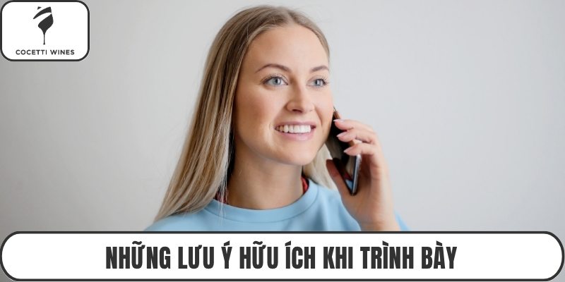 Những lưu ý hữu ích khi trình bày